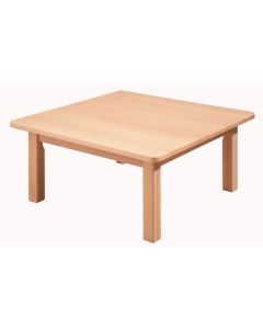 GALT Square Solid Beech Classroom Table - 690 x 690 x 400mm - Beech