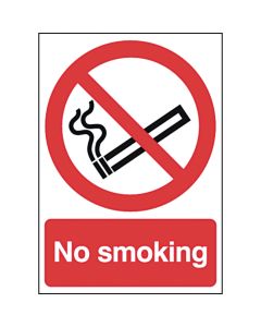 Safety Signs - No Smoking - 210 x 148mm S/A