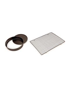 Non - Stick Round Cake Tin - Loose Base - 204mm dia. x 44mm