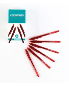 Classmates Ballpoint Pen - Red - Pack of 50