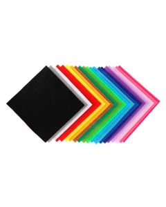 Classmates Felt Squares - 225mm - Assorted - Pack of 100