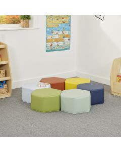 Wisdom Hexagonal Modular  Soft Seating - Large Set