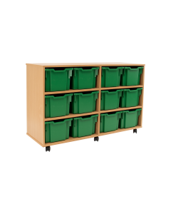 12 Extra Deep Tray Unit - Green Trays