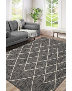 Grey Maestro Diamond Rug - Large
