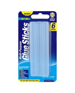 TEXET Large Hot Melt Glue Sticks - Pack of 6