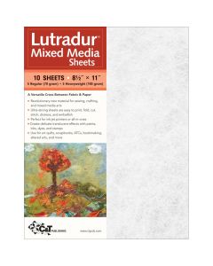 Lutradur Mixed Media Sheets US Letter. Pack of 10