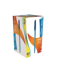 Paper Mate Inkjoy 100 Ballpoint Pen Blue - Pack of 100