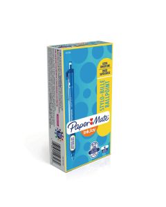 Paper Mate Inkjoy 100 Ballpoint Pen Blue - Pack of 20