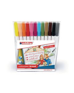 Edding Colourpen Broad - Portrait Colours - Pack of 12