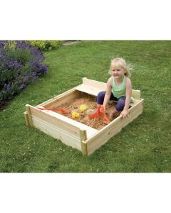 Rectangular Sandpit With Folding Lid