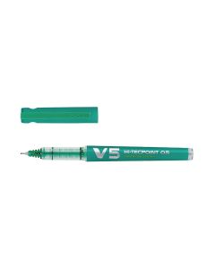 Pilot Hi-Tecpoint V5 Fineliner Pen - Green - Pack of 10