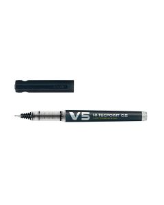 Pilot Hi-Tecpoint V5 Fineliner Pen - Black - Pack of 10