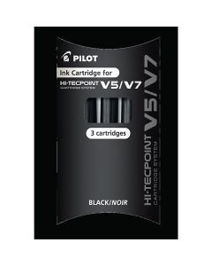 Pilot Hi-Tecpoint V5 & V7 Refills - Black - Pack of 3