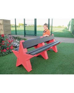 8 Seat Star Bench - Red Granite
