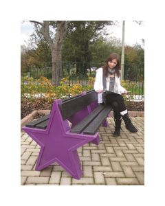 8 Seat Star Bench - Purple