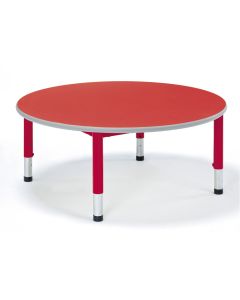 Harlequin Circular Bundle & 4 Chairs - 6-8 Years - Red