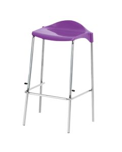 WSM Four Legged Stool - Seat height 445mm - Purple