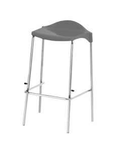 WSM Four Legged Stool - Seat height 560mm - Charcoal