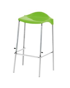 WSM Four Legged Stool - Seat height 445mm - Lime