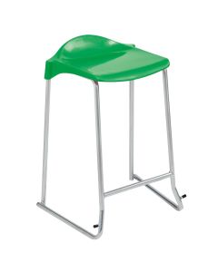 WSM Skid Base Stool - Seat height 610mm - Green