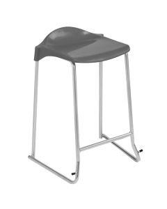 WSM Skid Base Stool - Seat height 610mm - Charcoal