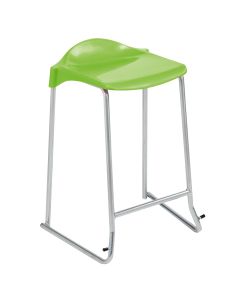WSM Skid Base Stool - Seat height 685mm - Lime