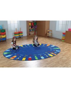Oval Pencils Alphabet Mat