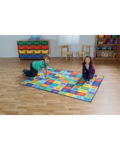 Rainbow 1 to 100 Numbers Mat