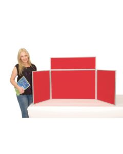 4 Panel Landscape Desktop Screen - Red