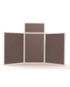 4 Panel Portrait Desktop Screen - Grey