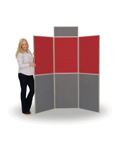 6 Panel Fold-Up Display Screen (With Header) - Green