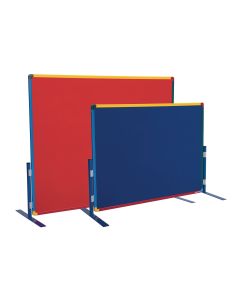 Freestanding Junior Partitions - 1200 x 1500mm - Red