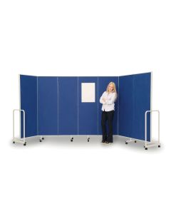 Sound Absorbing Mobile Partitioning - 1940 x 3000mm - Blue