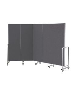Sound Absorbing Mobile Partitioning - 1940 x 1800mm - Grey