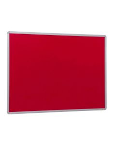 Aluminium Framed Noticeboards - 1200 x 2400mm - Red