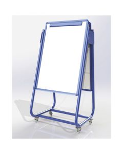 Mobile Magnetic Display Easel - Double Sided - Blue
