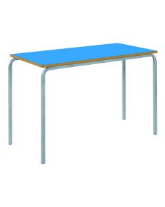 FinEveryday 120x60cm Crush Bent Table- 11-14 Years- Blue