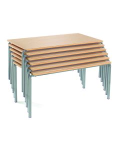 Classmates Rectangular Crushed Bent Tables - 14 years - Beech - Pack of 15