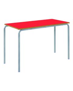FinEveryday 120x60cm Crush Bent Table- 11-14 Years- Red
