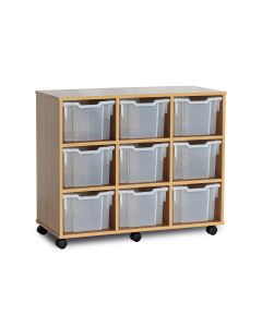 GALT Triple Unit - 9 Trays - Mobile - Clear