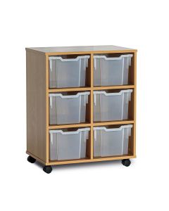 GALT Double Unit - 6 Trays - Mobile - Clear