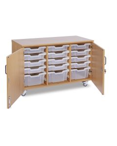 GALT 15 Deep and Shallow Tray Lockable Units - Clear