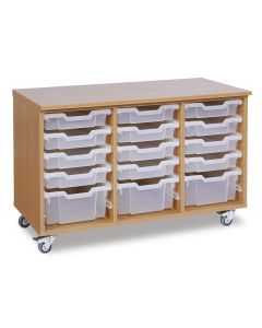 GALT 15 Deep and Shallow Tray Lockable Units - Clear Trays