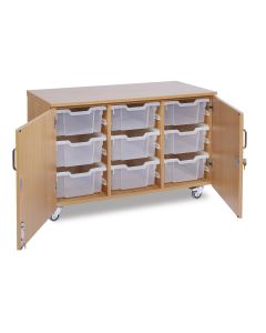GALT 9 Deep Tray Lockable Unit - Clear Trays