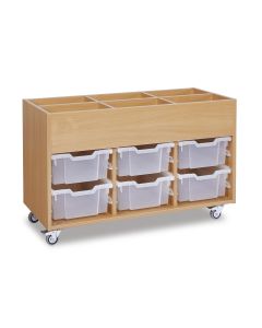 Mobile Deep Tray Kinderbox - Clear Trays