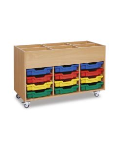 Mobile Shallow Tray Kinderbox - Colour