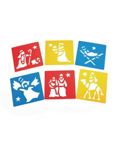 Christmas Nativity Stencils - Pack of 6