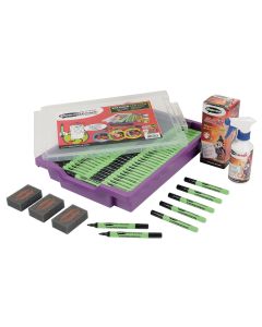 Show-me Whiteboard Marker Pens Black Bullet Tip - Pack of 200
