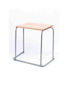 Classmates Rectangular Steel Exam Desk - 600 x 500 x 710mm - Beech