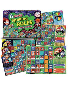 6 Super Spelling Rules Board Games